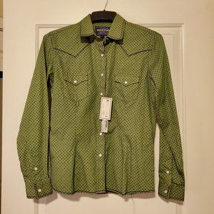 Rough Stock by Panhandle Slim olive long sleeve western shirt